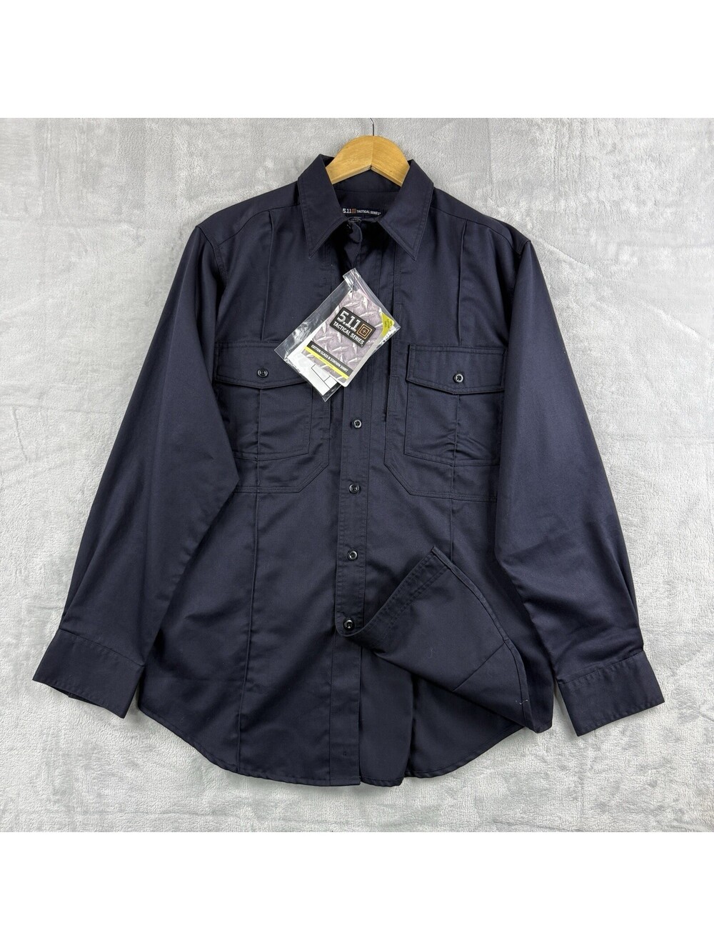 5.11 Tactical Cotton Class B Station Shirt Mens Small Fire Navy LS Duty Work NWT